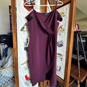 Purple maroon formal dress